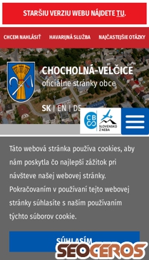 chocholna-velcice.sk mobil előnézeti kép