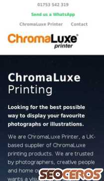 chromaluxeprinter.co.uk mobil vista previa