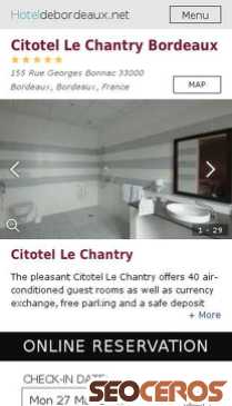 citotel-le-chantry.hoteldebordeaux.net mobil előnézeti kép