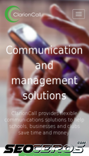 clarioncall.co.uk mobil anteprima