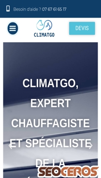 climatgo.fr mobil förhandsvisning