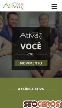 clinicaativa.com.br mobil előnézeti kép
