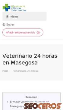 clinicasveterinarias.pro/veterinario-24-horas-en-masegosa mobil előnézeti kép