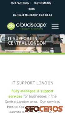 cloudscapeit.co.uk mobil obraz podglądowy