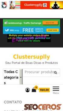 clustersuplly.com mobil náhľad obrázku