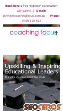 coachingfocus.com.au mobil förhandsvisning