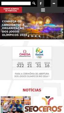 comiteolimpicoportugal.pt mobil preview