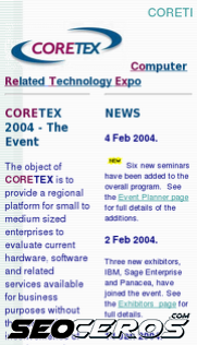 coretex.co.uk mobil anteprima