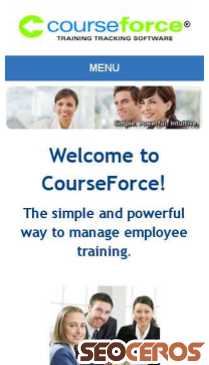 courseforce.com mobil prikaz slike