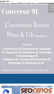 couvreur91besson.fr mobil preview