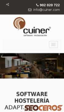 cuiner.com mobil förhandsvisning