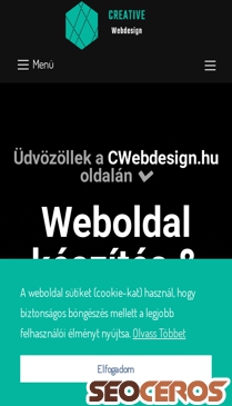cwebdesign.hu mobil előnézeti kép