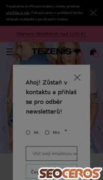 cz.tezenis.com mobil vista previa