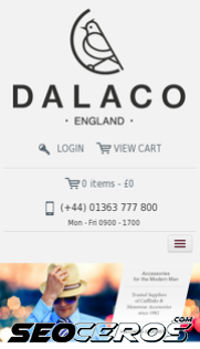 dalaco.co.uk mobil previzualizare