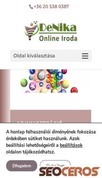 denikairoda.hu/online-v-asszisztencia mobil előnézeti kép
