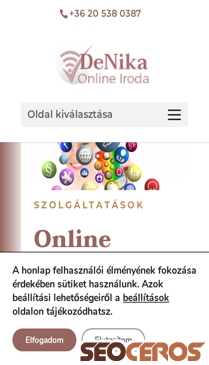 denikairoda.hu/szovegiras-online mobil vista previa