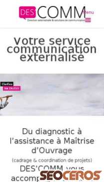 descomm.fr mobil előnézeti kép