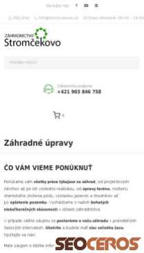 dev.stromcekovo.sk/zahradne-upravy mobil förhandsvisning