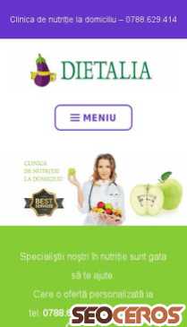 dietalia.ro mobil previzualizare