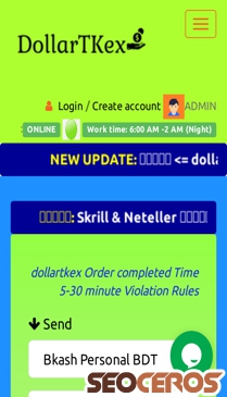 dollartkex.com mobil preview