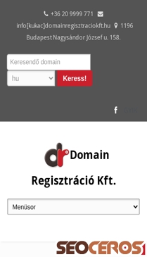 domain-regisztracio-kft.hu mobil előnézeti kép