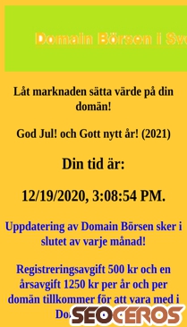 domainborsen.se mobil előnézeti kép