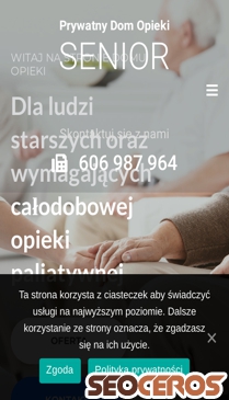 domopiekisenior.com.pl mobil prikaz slike