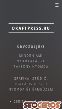 draftpress.hu mobil Vorschau