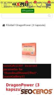 dragonpowerpills.hu mobil preview
