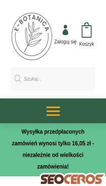 e-botanica.pl mobil Vorschau