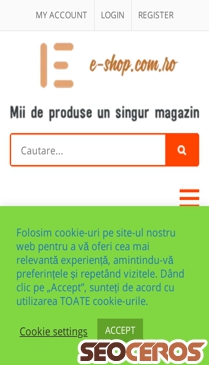 e-shop.com.ro mobil previzualizare