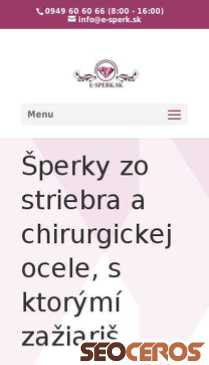 e-sperk.sk mobil preview