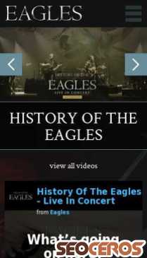 eaglesband.com mobil förhandsvisning