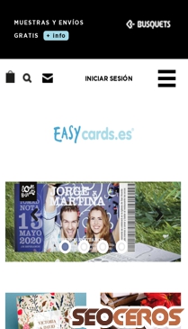easycards.es mobil preview