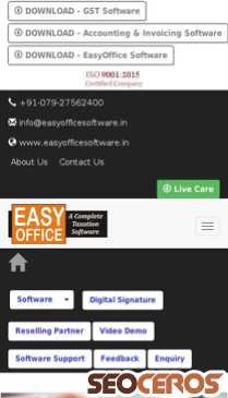 easyofficesoftware.in mobil Vista previa