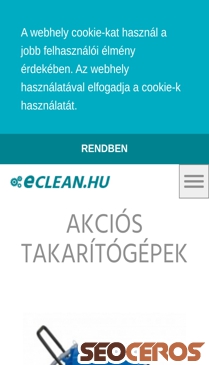 eclean.hu mobil előnézeti kép