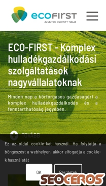 ecofirst.hu mobil előnézeti kép