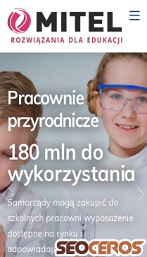 edukacja.mitel.pl mobil előnézeti kép