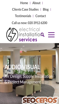 electricalinstallationservices.co.uk/audio-visual-installations mobil előnézeti kép