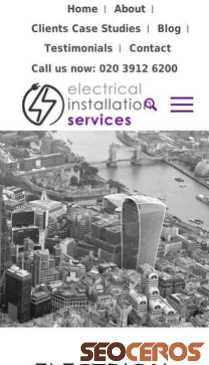 electricalinstallationservices.co.uk/electrical-contractor mobil förhandsvisning