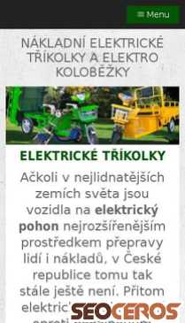 elektro-vozidla.cz mobil vista previa