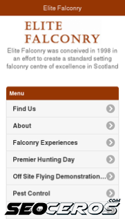 elitefalconry.co.uk mobil förhandsvisning