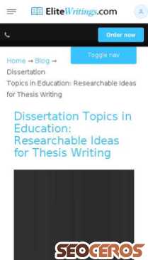 elitewritings.com/blog/dissertation-topics-in-education.html mobil 미리보기