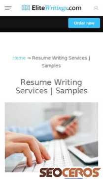elitewritings.com/resume-writing-services.html mobil preview