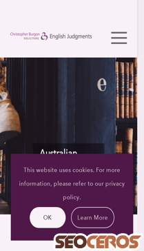 englishjudgments.com.au/solicitors mobil előnézeti kép