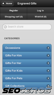 engravedgifts.co.uk mobil preview