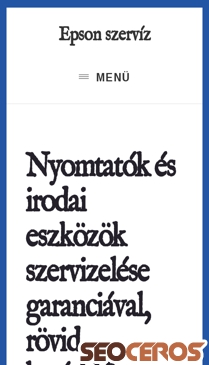 epsonszerviz.hu mobil előnézeti kép