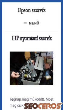 epsonszerviz.hu/hp-nyomtato-szerviz mobil preview