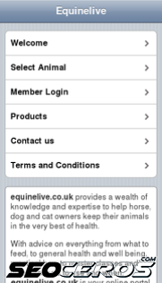 equinelive.co.uk mobil előnézeti kép