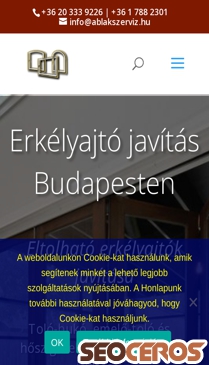 erkelyajtojavitas.hu mobil előnézeti kép